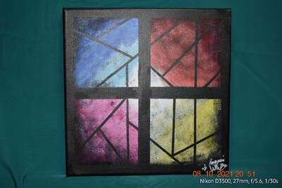 10x10 Abstract Painting - image4